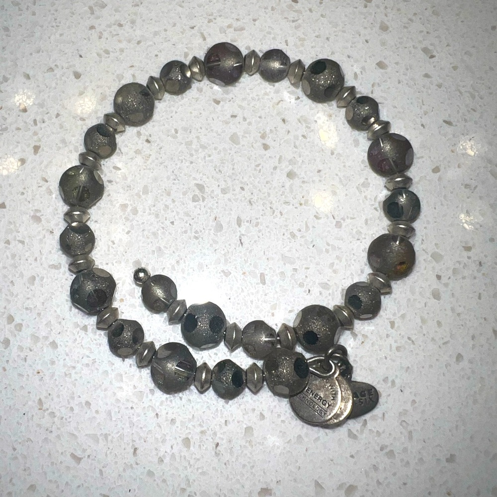 Alex and Ani Silver Beaded Bracelet